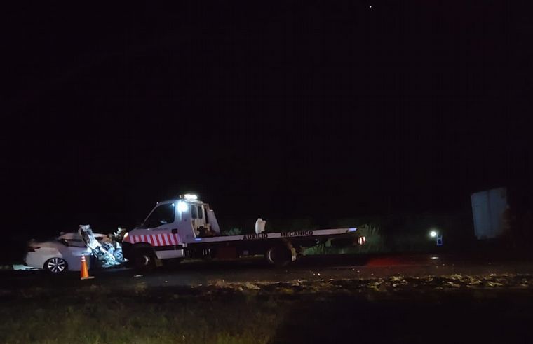FOTO: Accidente fatal en la autopista Rosario-Santa Fe (kilómetro 80). 