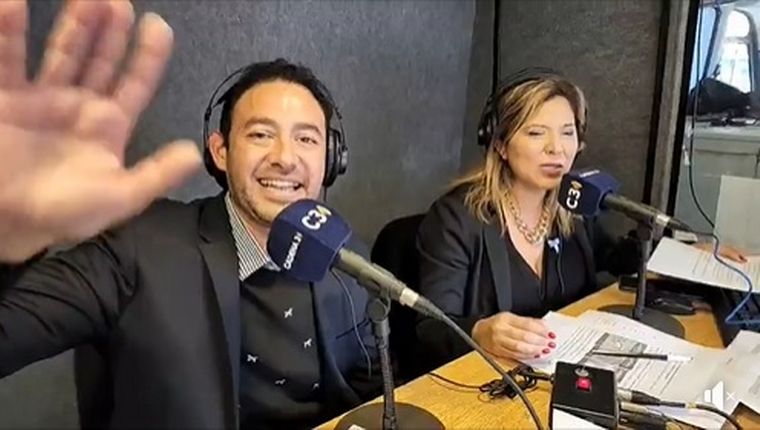 Raúl Monti y Geo Monteagudo, en el Cabildo.