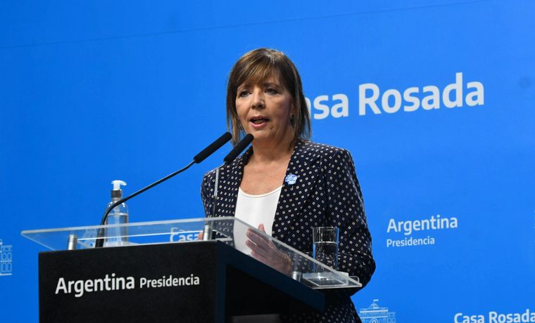 FOTO: La portavoz de la Presidencia Gabriela Cerruti.