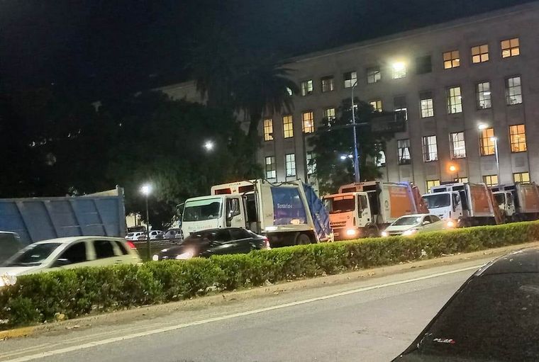 Protesta recolectores de residuos