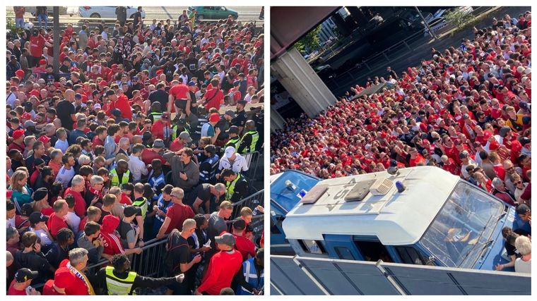 Por incidentes con la Policía, se atrasó el inicio de Real Madrid-Liverpool (Marca)