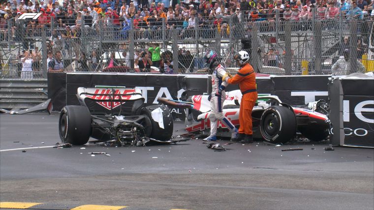 FOTO: Mick Schumacher protagonizó un impactante accidente en Mónaco.