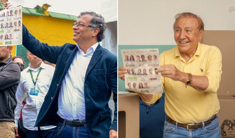 FOTO: Los candidatos Gustavo Petro y Rodolfo Hernández se enfrentarán en segunda vuelta. 