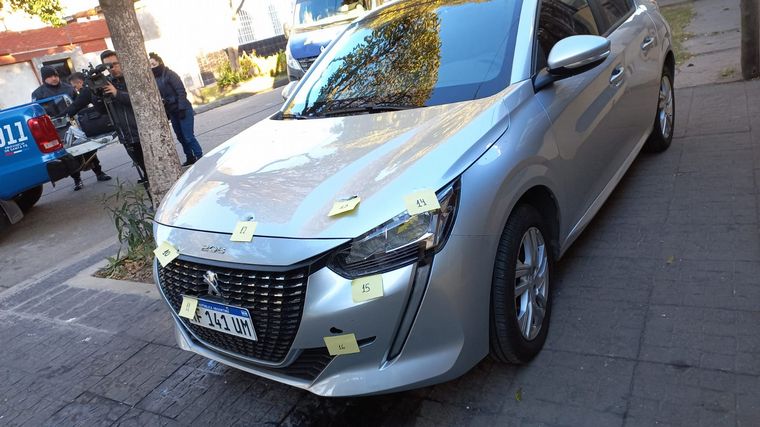 Casa baleada en barrio Tablada