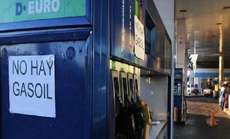 Falta gasoil en buena parte del país.