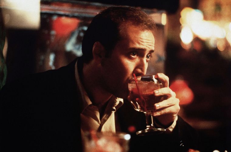 FOTO: Nicholas Cage hizo un rol de alcohólico que lo hizo célebre.