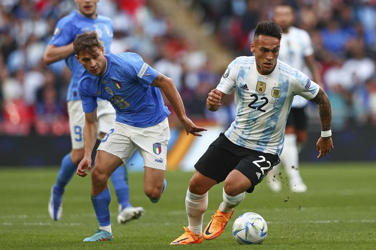 Lautaro Martínez, encendido en Wembley.