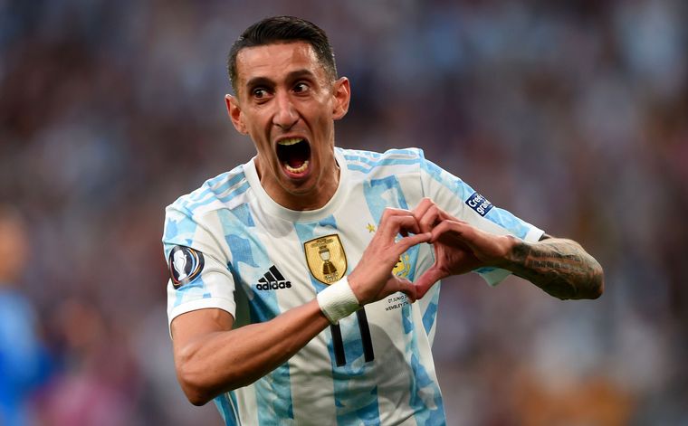 Ángel Di María grita el segundo gol argentino (Foto: @SC_ESPN)