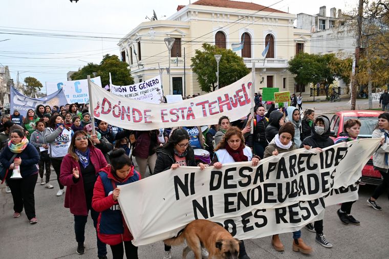 Marcha de Ni Una Menos en Río Negro.