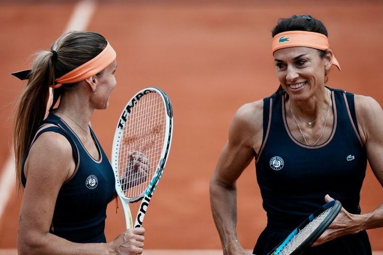 Gabriela Sabatini y Gisela Dulko cayeron en la final del Torneo de Leyendas.