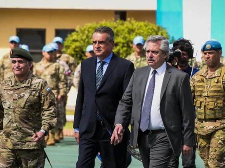 Agustín Rossi y Alberto Fernández.