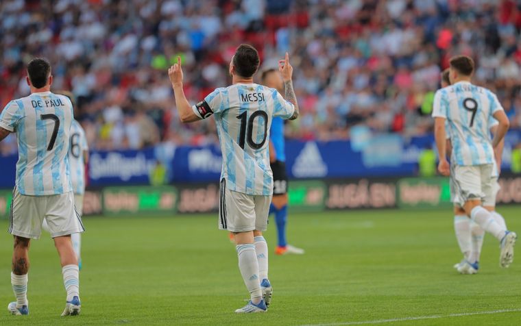 FOTO: Un récord: Lionel Messi llegó a los 86 goles realizados con la Selección argentina.