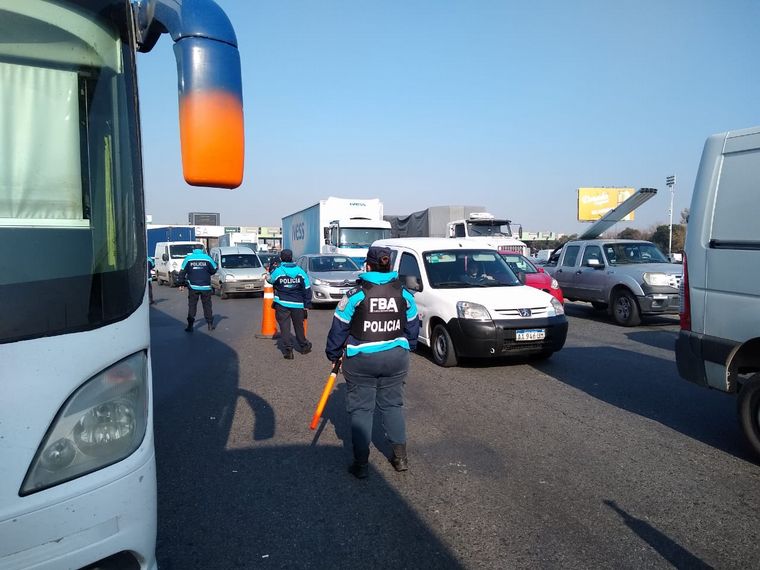 El caos vehicular se produjo en la mano que va hacia Capital Federal. 