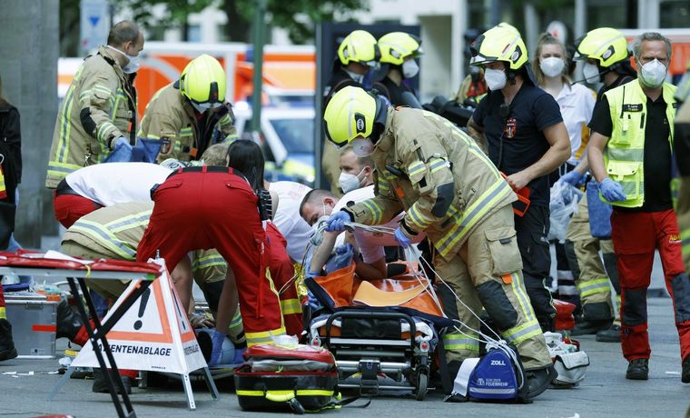 Atropello múltiple en Berlín.