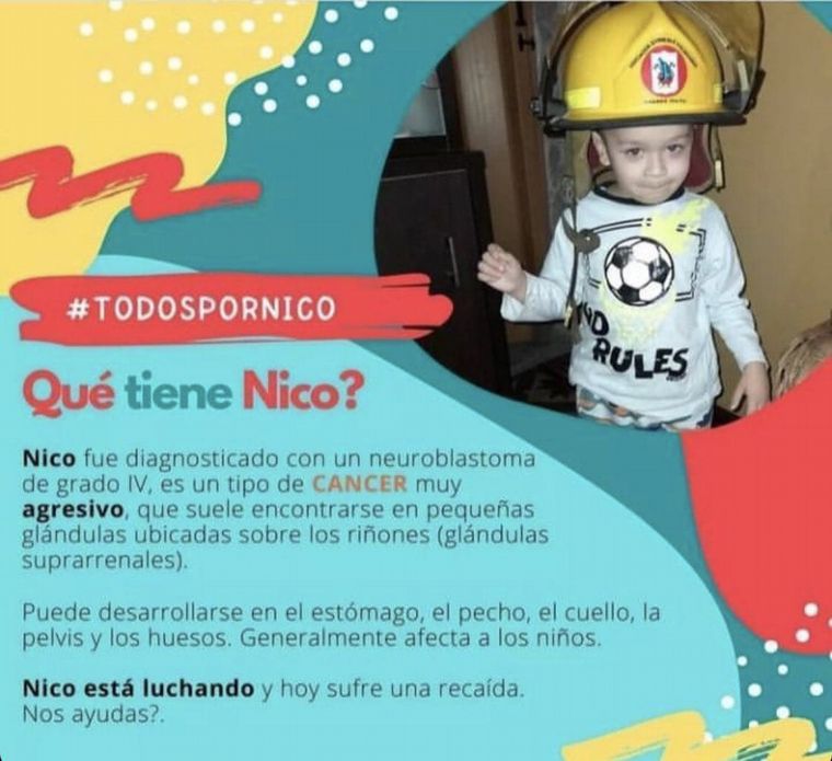 FOTO: Nico necesita de la ayuda de todos para recibir un tratamiento en el exterior