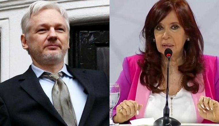 FOTO: Cristina Kirchner se refirió a la extradición de Assange a Estados Unidos.