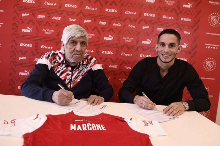 FOTO: Iván Marcone firmó con Independiente este sábado y será oficializado el lunes.