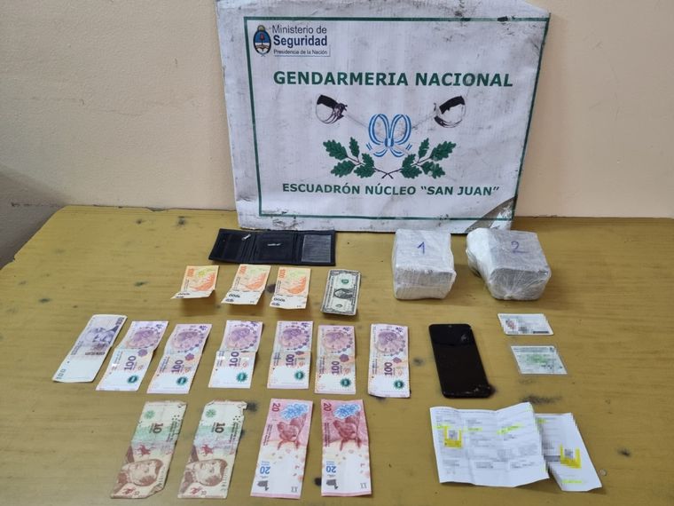 FOTO: Viajó con droga de Córdoba a San Juan