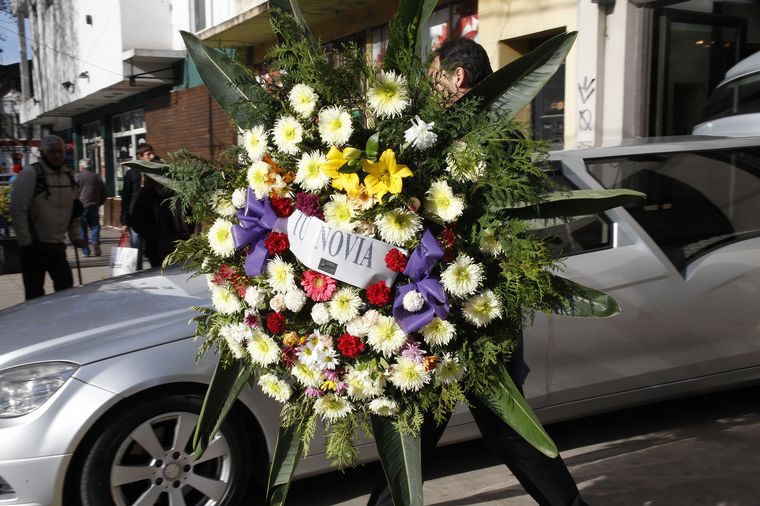 Dolor en el velorio de Martín Mora Negretti.
