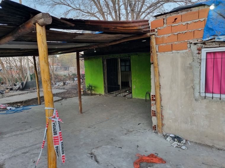 El lugar del doble homicidio en zona noroeste.