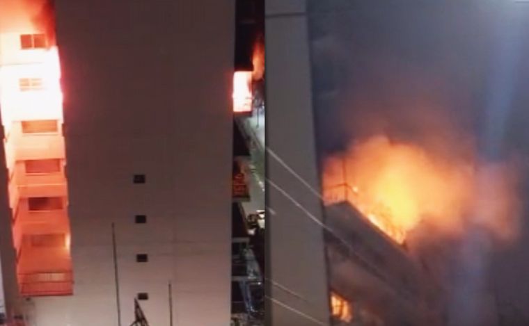 Incendio trágico en Recoleta.