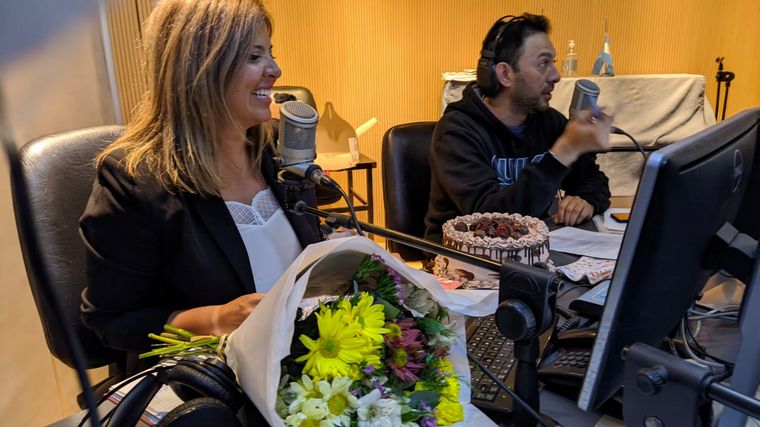 La reacción de Geo Monteagudo ante la sorpresa de cumpleaños de Raúl y Juan Ingaramo.