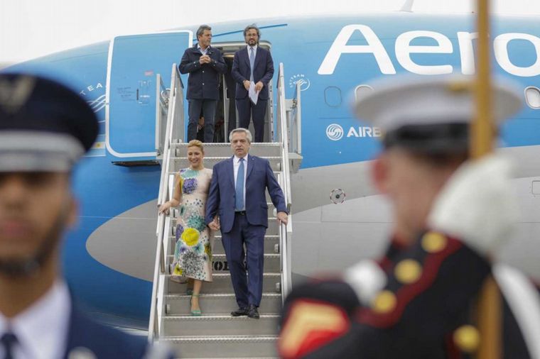 FOTO: Alberto Fernández regresó del G7 este martes por la mañana.