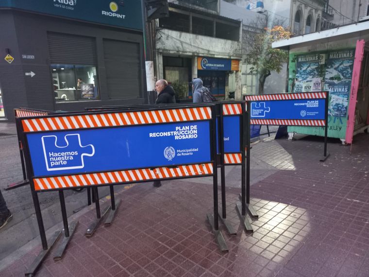 Cortes en el centro rosarino por obras viales.