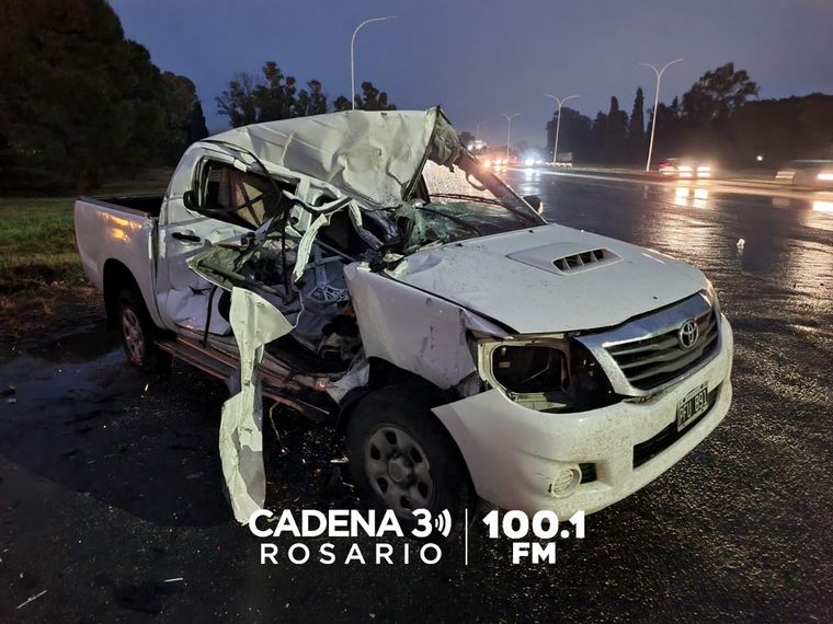 Accidente fatal en la autopista Rosario-Santa Fe.