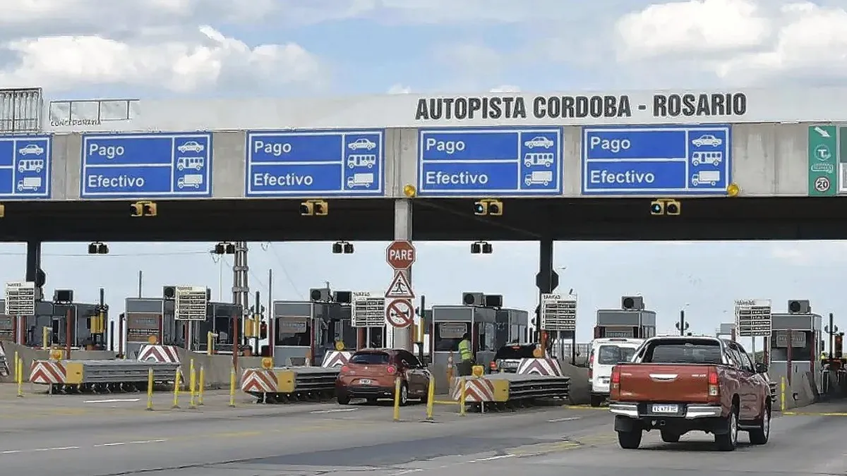 El peaje de la autopista que conecta a Rosario y Córdoba tendrá barreras levantadas.