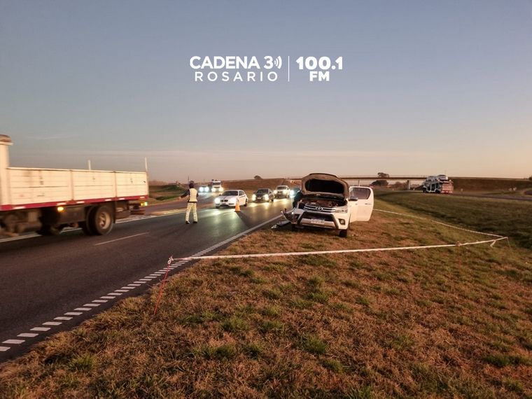 A la altura de Fighiera colicionaron una chata y un camión. Una persona falleció.