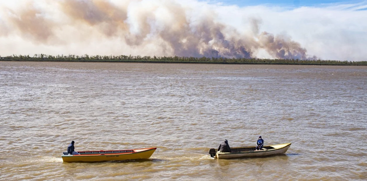 FOTO: Otra vez se registraron quemas en el Delta del Paraná (Imagen ilustrativa: Clarín).