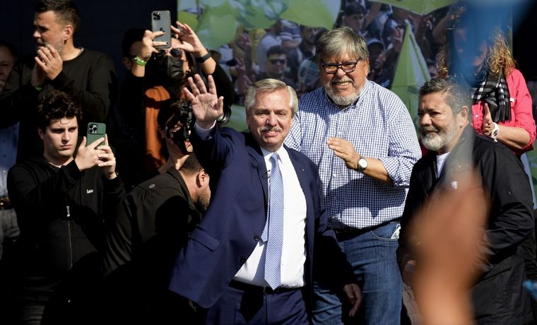 Navarro respaldó a Alberto Fernández (Foto: Gustavo Gavotti)
