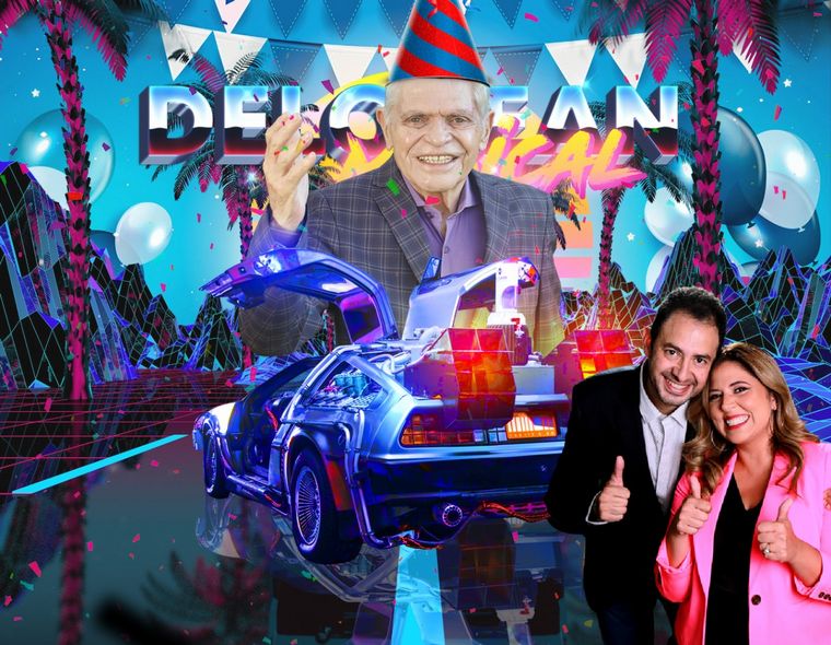 FOTO: Viva la Radio festeja el cumpleaños de Rony Vargas con un delorean especial