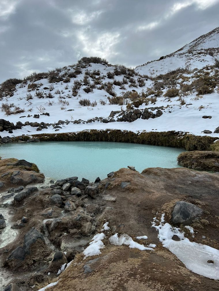 Termas del Sosneado, una atracción en medio de la cordillera.