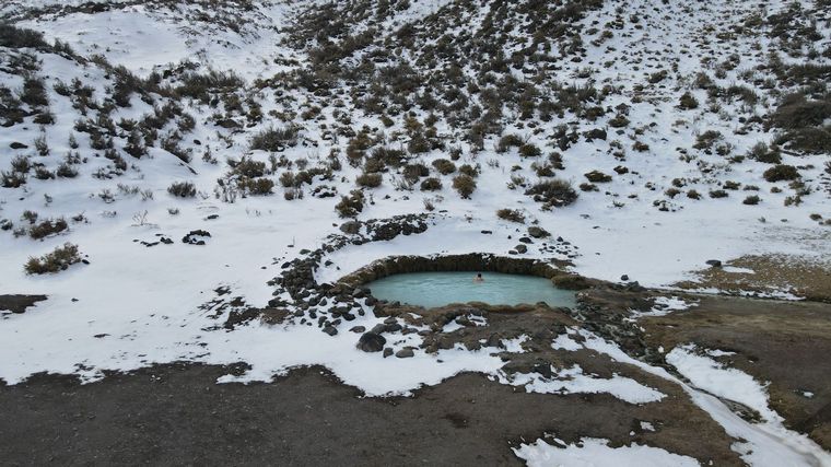 Termas del Sosneado, una atracción en medio de la cordillera.