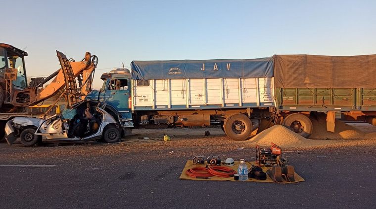 Choque múltiple en avenida Circunvalación y Godoy (Rosario).