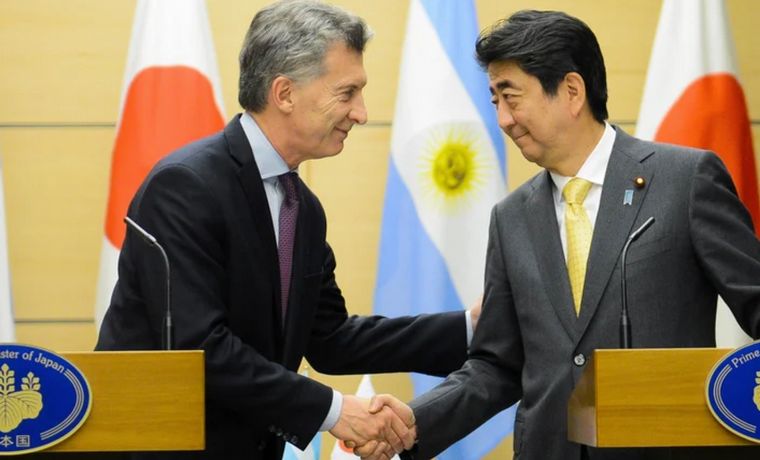 Mauricio Macri y Shinzo Abe, durante el G20 realizado en Argentina
