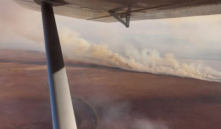 FOTO: Los incendios afectan a Rosario y la zona con miles de hectáreas en llamas.