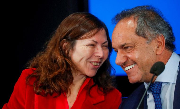 Silvina Batakis y Daniel Scioli.