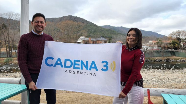 FOTO: Raúl Monti y Silvina Ledesma, en Santa Rosa de Calamuchita.