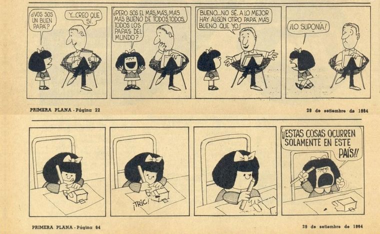 FOTO: Quino, el artista que vivirá por siempre en los personajes de Mafalda