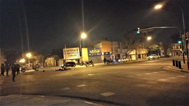 Murió un motociclista en un accidente de tránsito en Rosario.