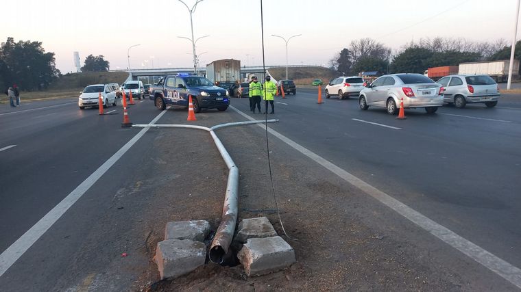 FOTO: Accidente con heridos en la autopista Rosario-Santa Fe.