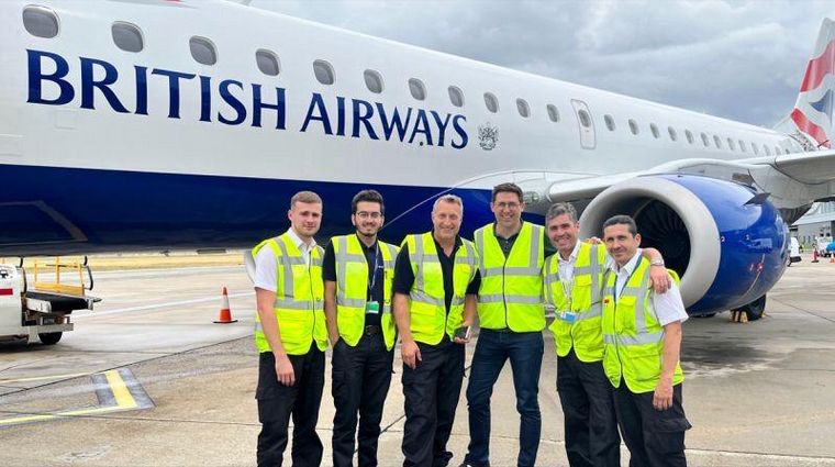 Jorge Alberto Stuhldreher trabaja en el aeropuerto London City.