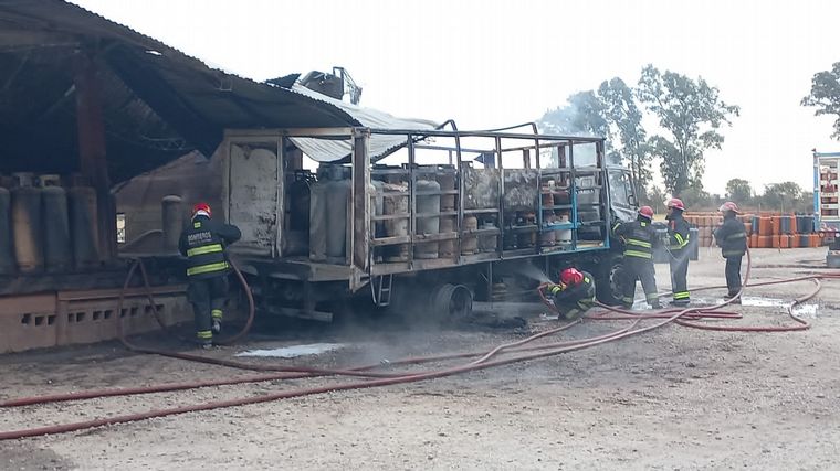 Explosión en una envasadora de gas en Córdoba.