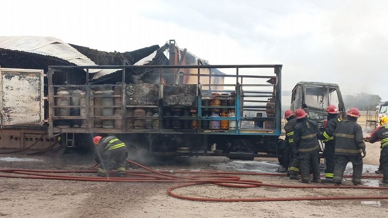 Explosión en una envasadora de gas en Córdoba.