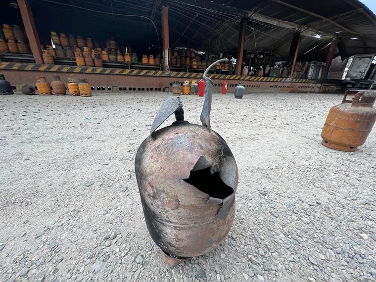 Explosión en una envasadora de gas en Córdoba