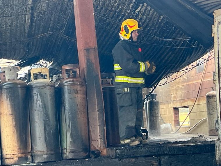 Explosión en una envasadora de gas en Córdoba