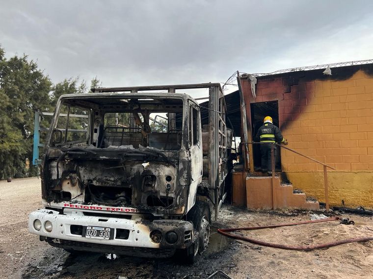 Explosión en una envasadora de gas en Córdoba